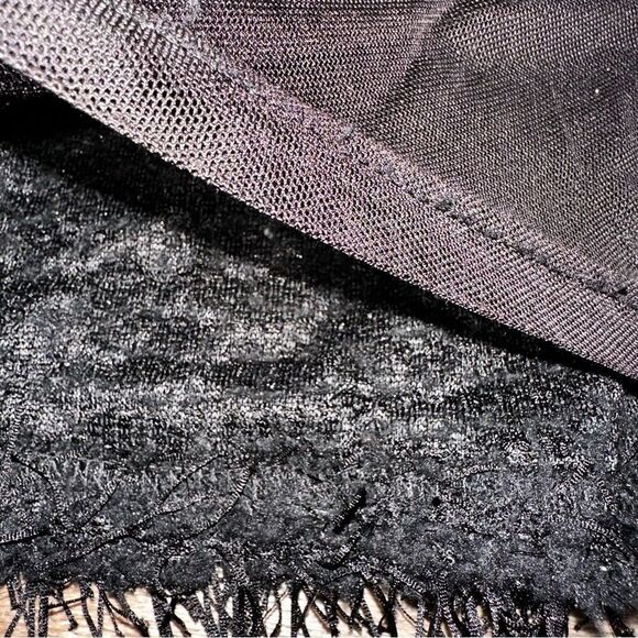 Zara Textured black sparkle top sz 10 - Picture 5 of 11